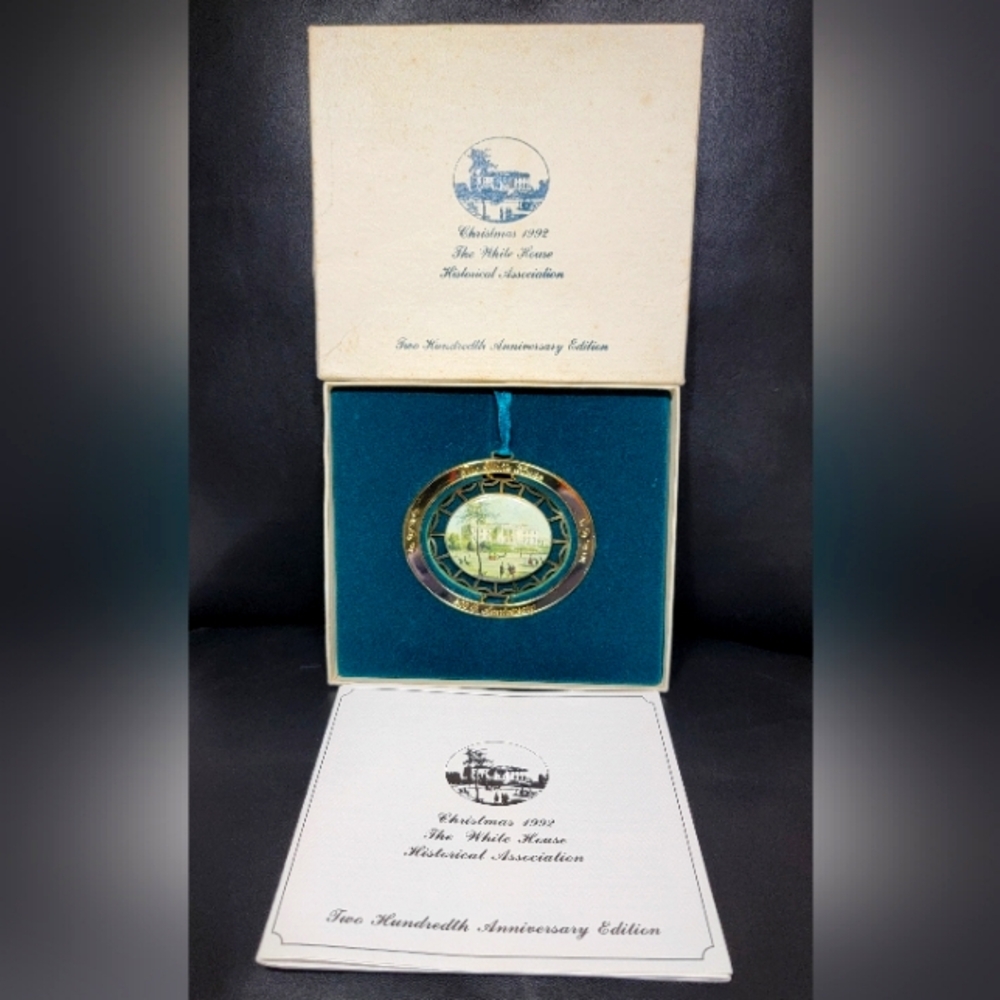 1992 White House Historical Association Christmas Ornament 200th Anniversary